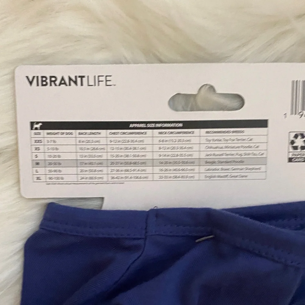 Vibrant Pet Apparel in Deep Blue - Picture 3 of 3